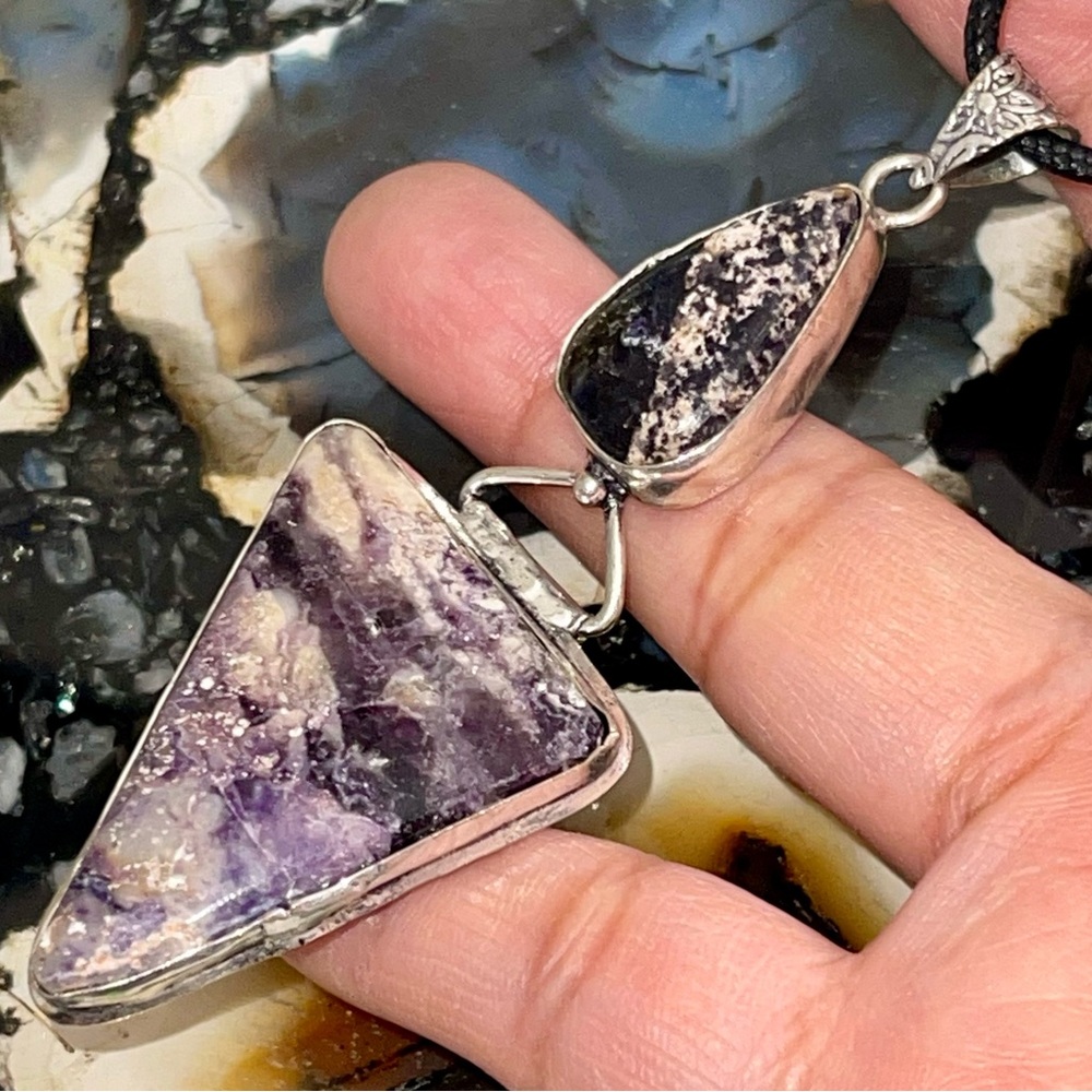 Opalized Fluorite Pendant 3 1/4”